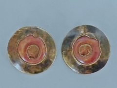 Ohrringe aus Kupfer (H ± 4 cm)